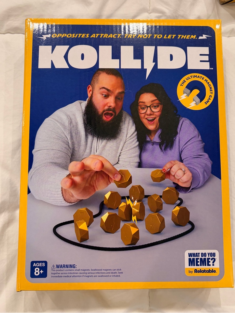 NWT- Kollide Magnetic Strategy Game by – Blue & Gold